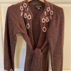 Cynthia Rowley Wool Flower detail Jacket